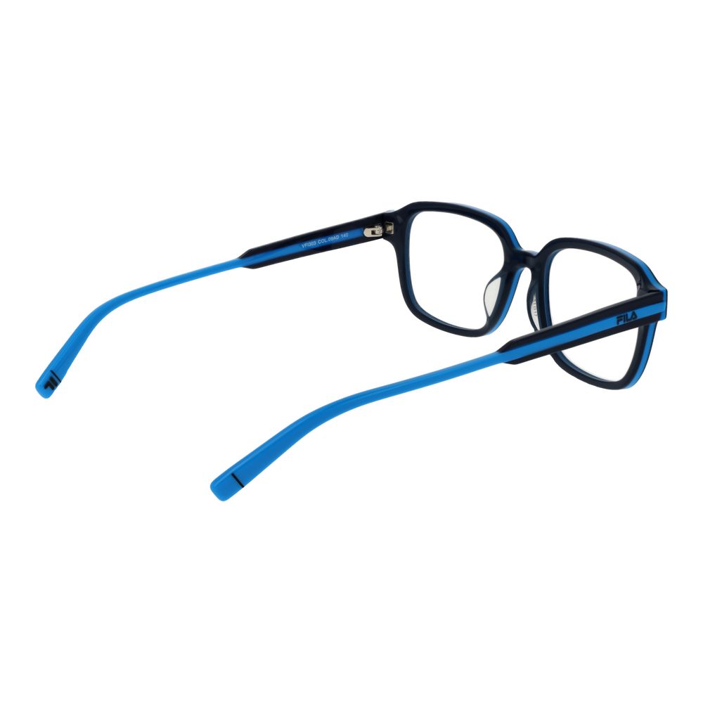 Fila Men's Optical Frames – Blue Square Full-Rim Glasses