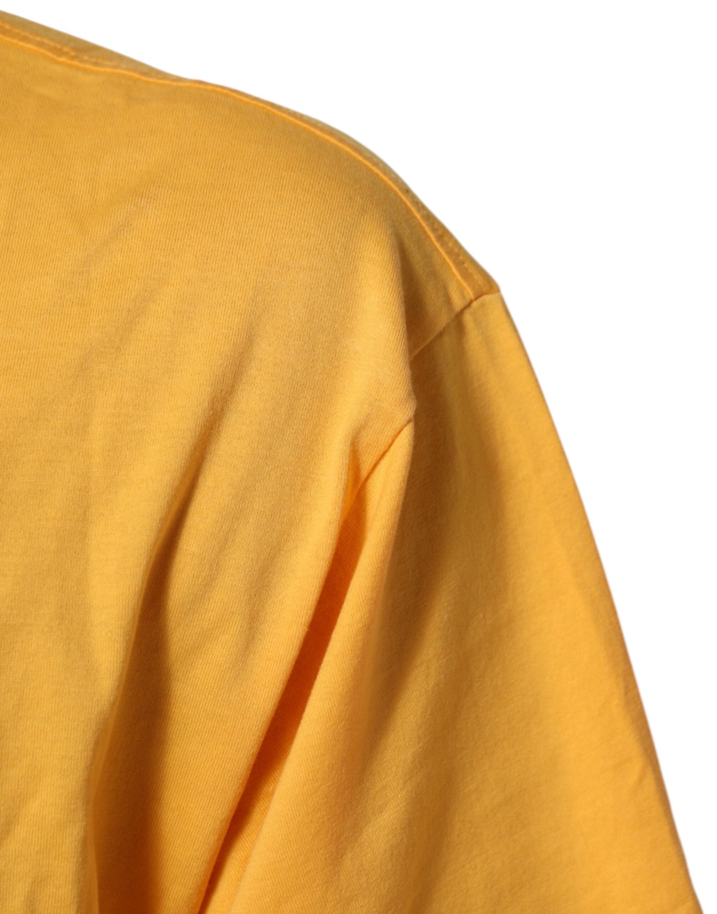 Dolce & Gabbana Yellow Secret Garden Floral Cotton Crew Neck T-shirt