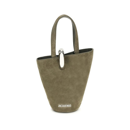 Jacquemus Khaki Asymmetric The Bambola Bucket Bag