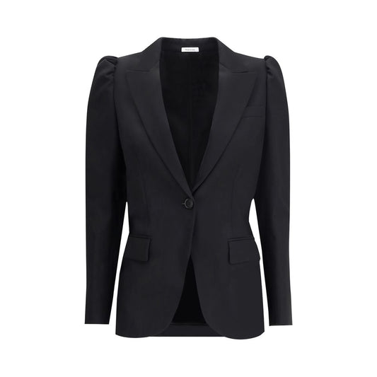 Alexander McQueen Black Wool Blazer Jacket for Women