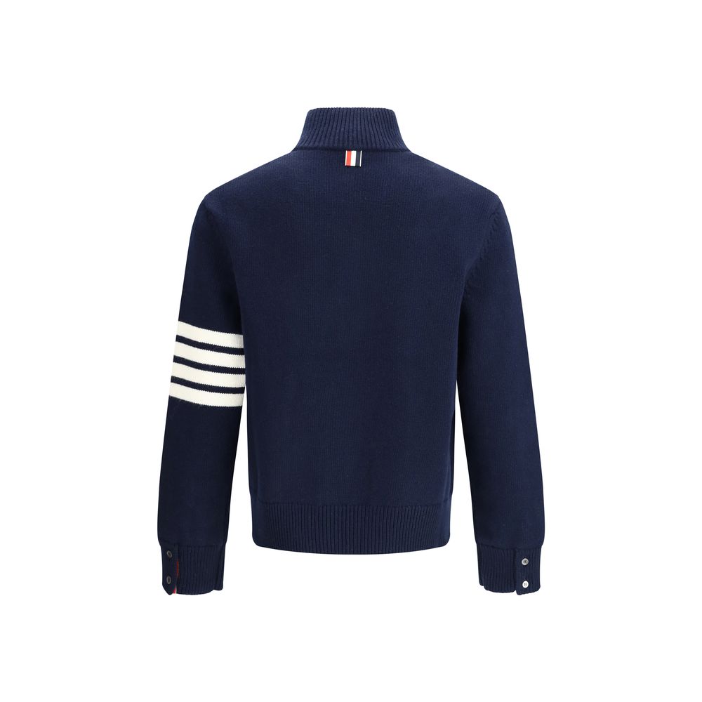 Thom Browne Elegant Half-Zip Sweater