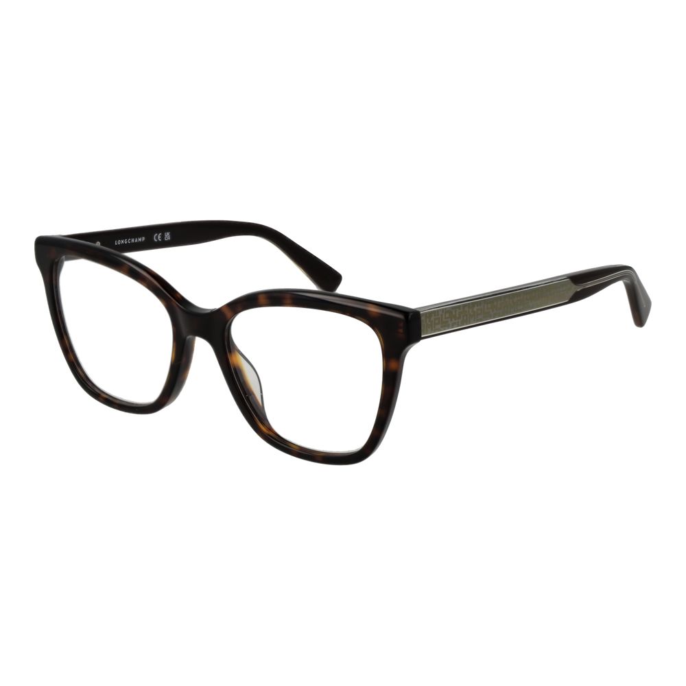 Longchamp Women’s Optical Glasses – Brown Cat Eye Frame, 53mm