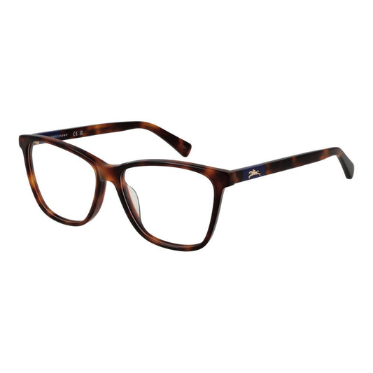 Longchamp Women’s Optical Glasses – Brown Square Frame, 52mm