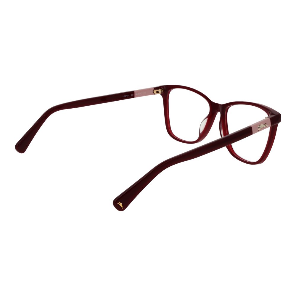 Longchamp Women’s Optical Glasses – Red Square Frame, 52mm