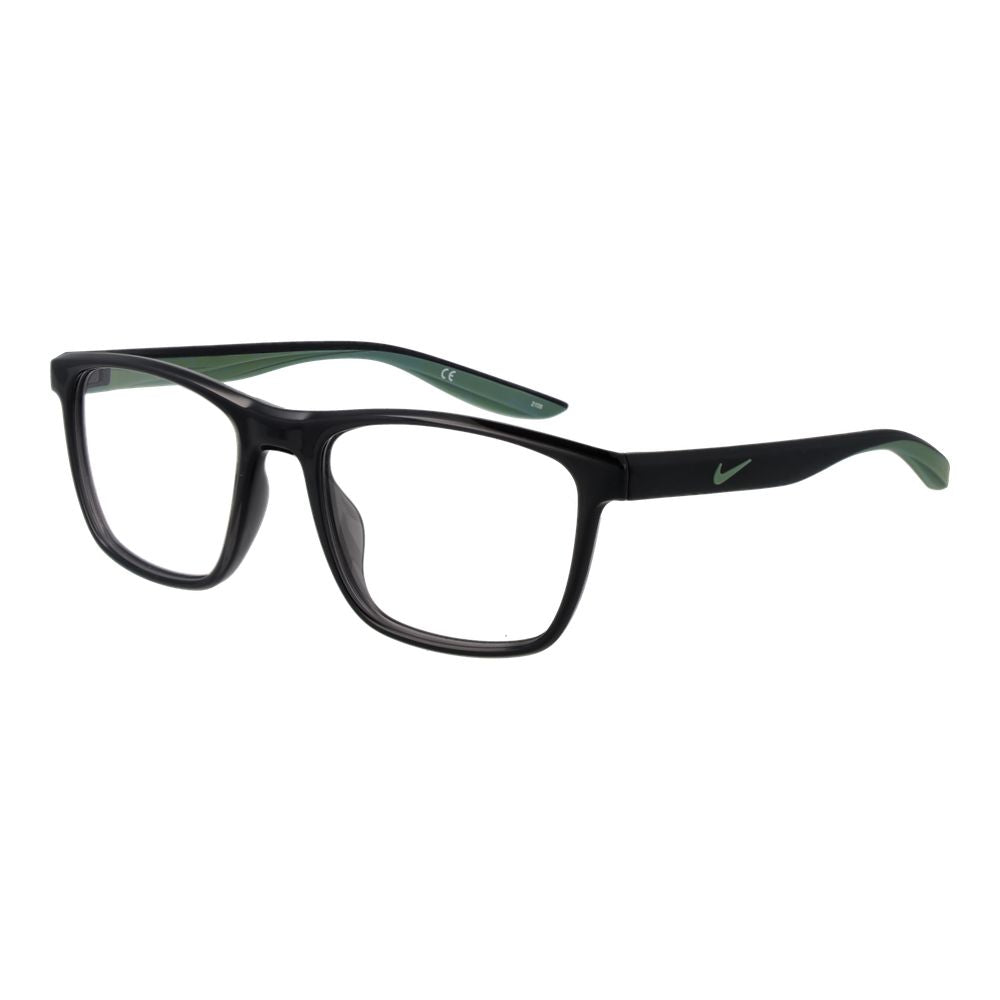 Nike Gray Unisex Optical Frames – Square Full-Rim, 53mm