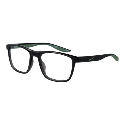 Nike Gray Unisex Optical Frames – Square Full-Rim, 53mm
