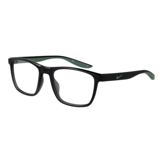 Nike Gray Unisex Optical Frames – Square Full-Rim, 53mm