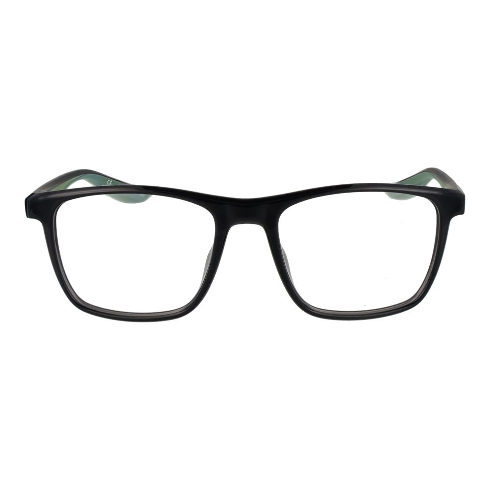 Nike Gray Unisex Optical Frames – Square Full-Rim, 53mm