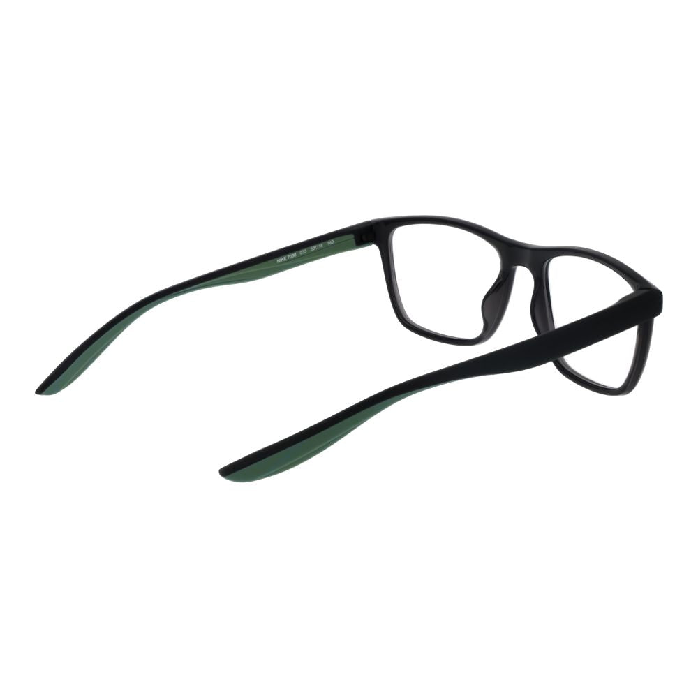 Nike Gray Unisex Optical Frames – Square Full-Rim, 53mm