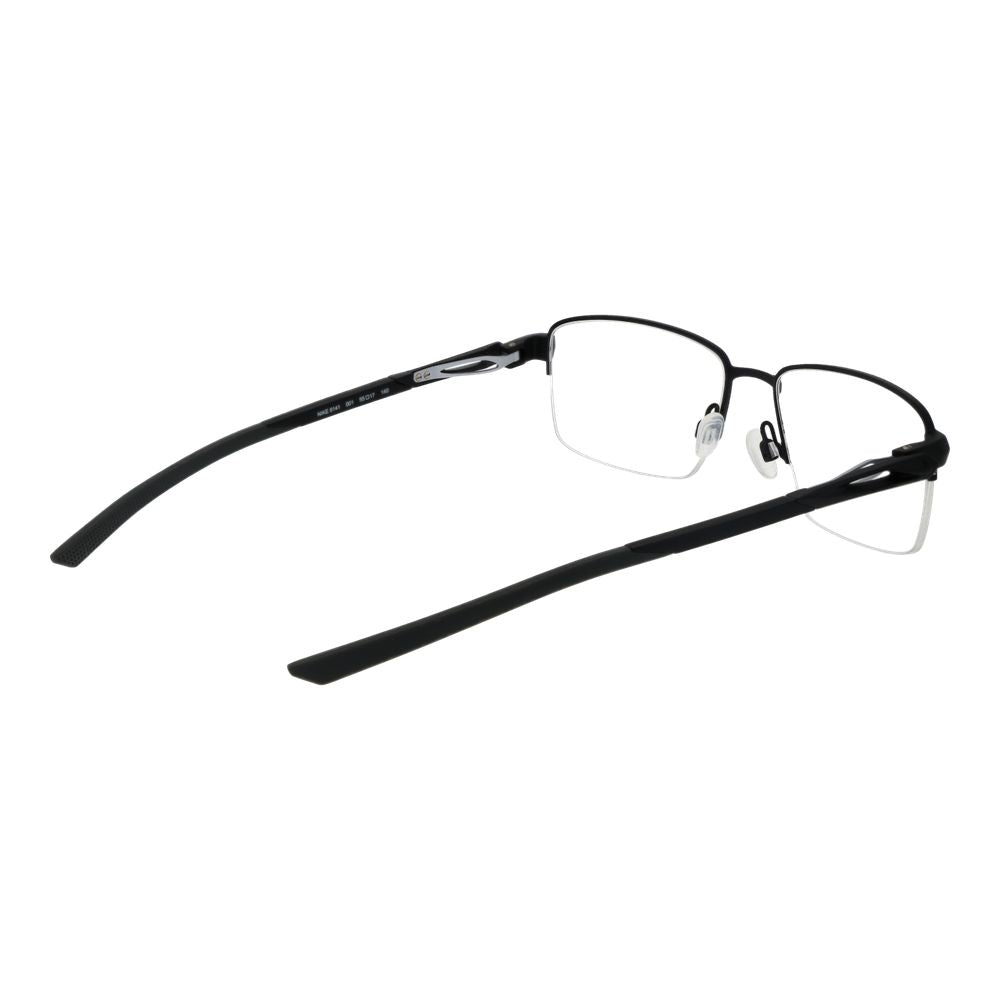 Nike Men’s Optical Glasses – Black Half-Rim Frame, 55mm