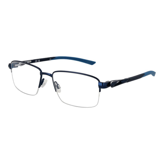 Nike Men’s Optical Glasses – Blue Half-Rim Frame, 55mm