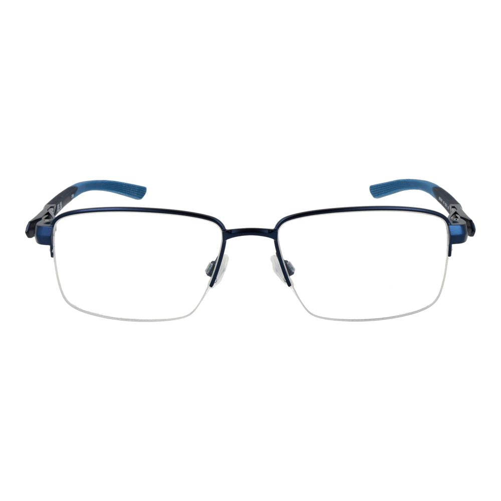 Nike Men’s Optical Glasses – Blue Half-Rim Frame, 55mm
