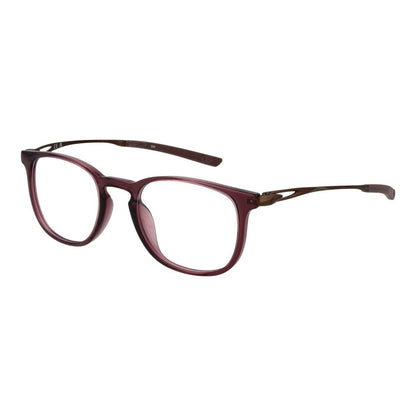 Nike Brown Unisex Optical Frames – Round Full-Rim Design, 49mm