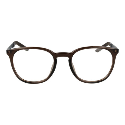 Nike Beige Unisex Optical Frames – Round Full-Rim Design, 51mm