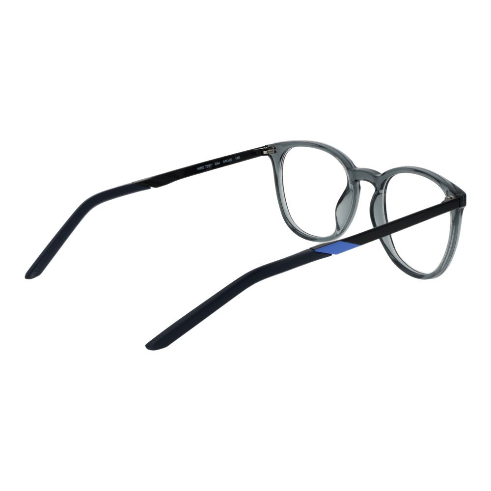 Nike Gray Unisex Optical Frames – Full-Rim Round Design, 51mm