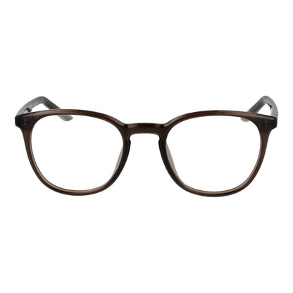 Nike Beige Unisex Optical Frames – Full-Rim Round Designer Glasses