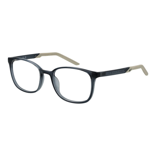 Nike Unisex Optical Frames – Grey Square Design, 52mm