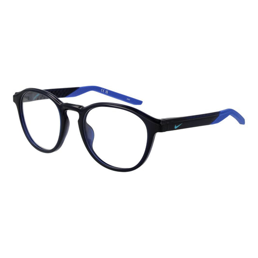 Nike Men’s Optical Glasses – Blue Round Frame, 50mm