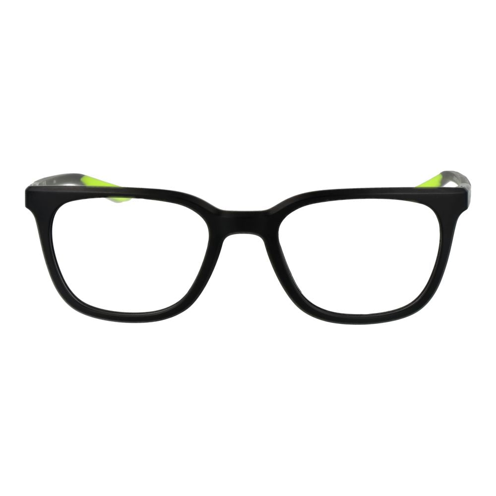 Nike Men's Optical Frames – Black Square Full-Rim Design, 52mm