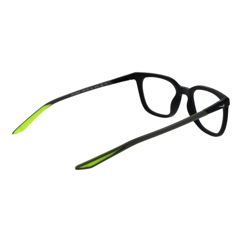 Nike Men's Optical Frames – Black Square Full-Rim Design, 52mm