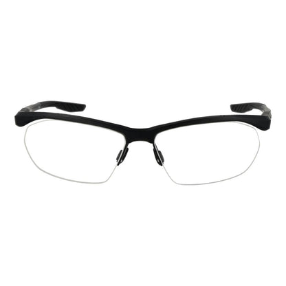 Nike Men's Optical Frames – Black Half-Rim Design, 58mm