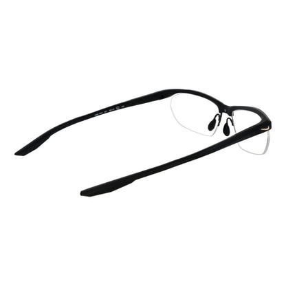Nike Men's Optical Frames – Black Half-Rim Design, 58mm