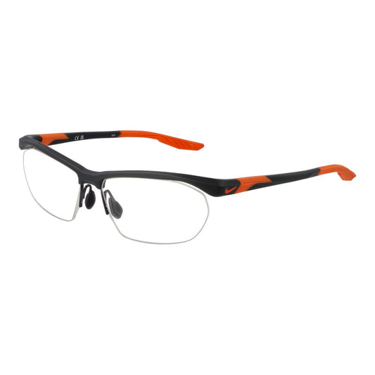 Nike Men's Optical Glasses – Grey Half-Rim Frame, 58mm