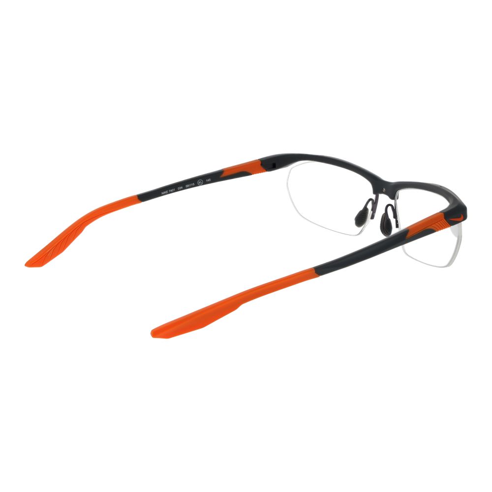 Nike Men's Optical Glasses – Grey Half-Rim Frame, 58mm