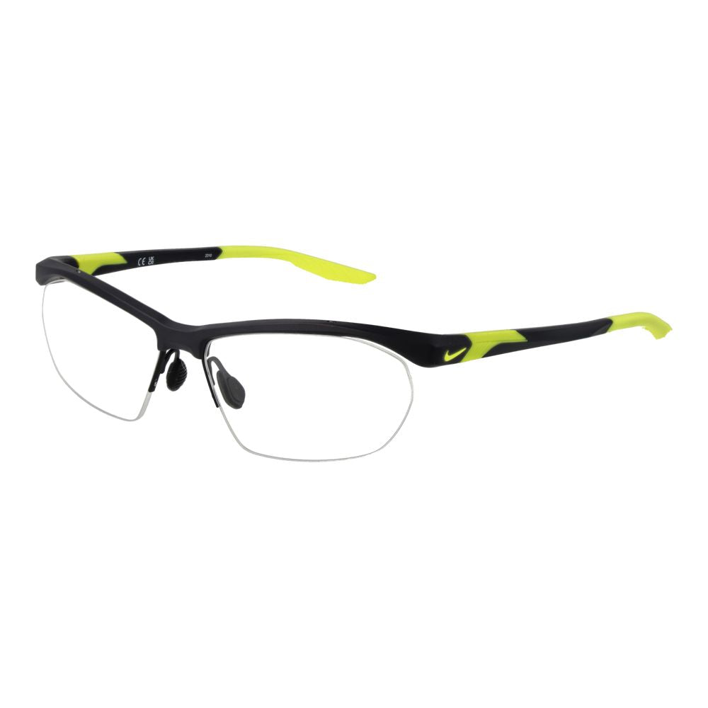 Nike Men's Optical Frames – Grey Half-Rim Design, 58mm