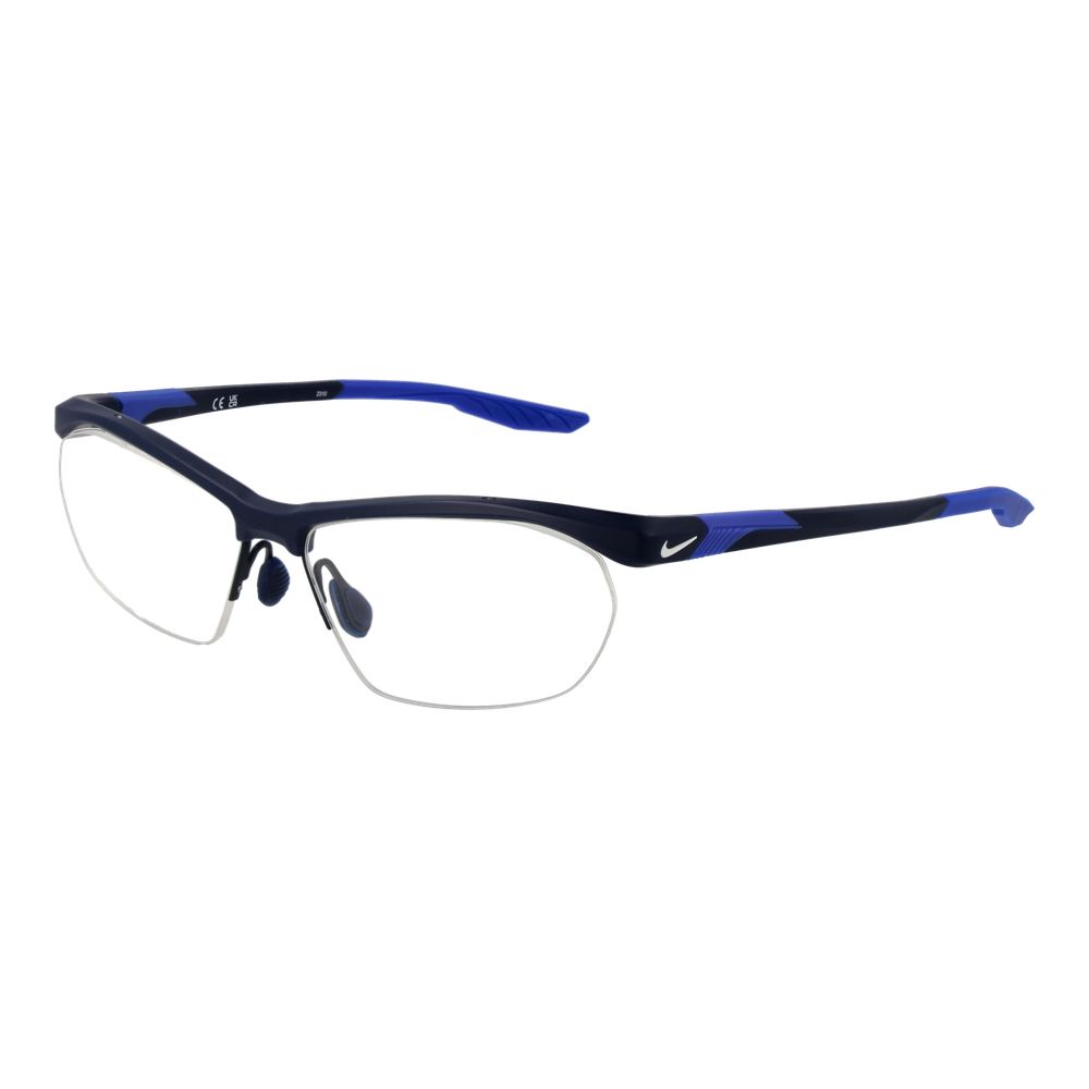 Nike Blue Men’s Optical Glasses – Half-Rim Frame, 58mm