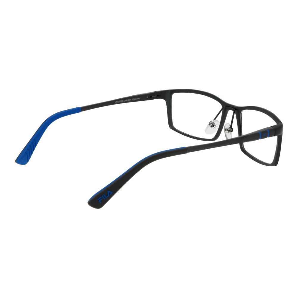 Fila Gray Men’s Optical Frames – Gunmetal Rectangle Full-Rim, 55mm