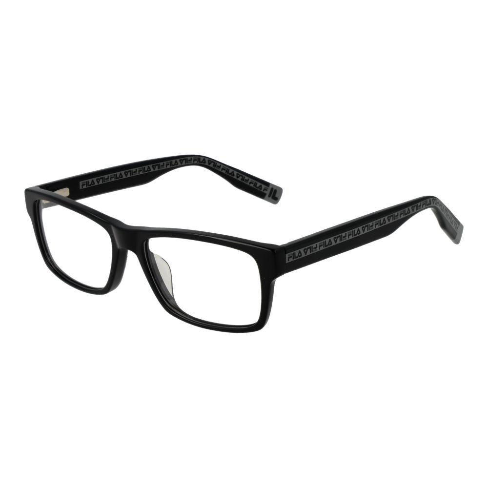 Fila Men's Optical Frames – Black Full-Rim Square Design