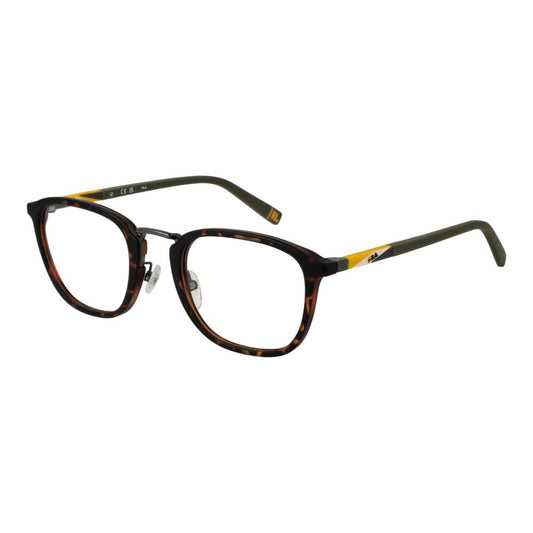 Fila Brown Unisex Optical Frames – Full-Rim Panto Design