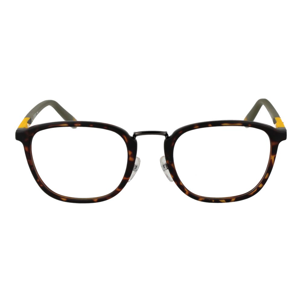 Fila Brown Unisex Optical Frames – Full-Rim Panto Design