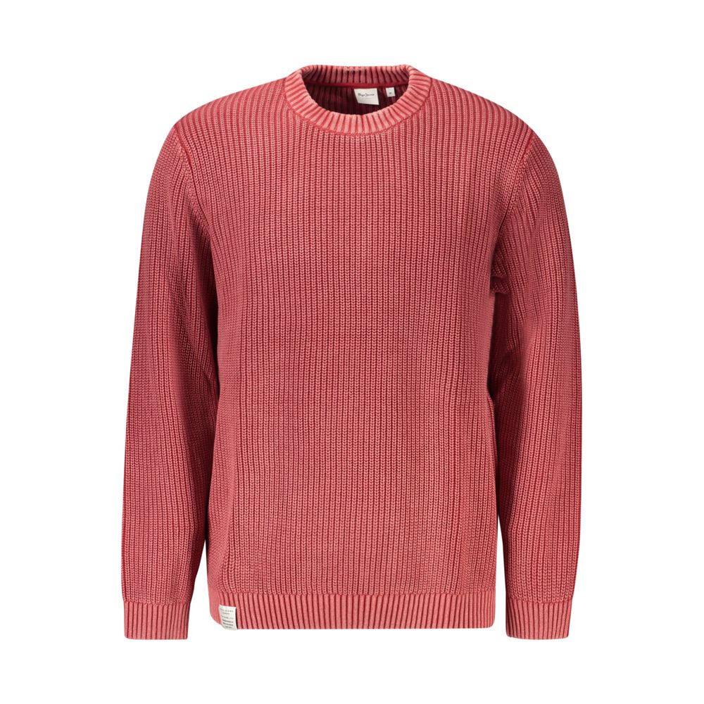 Pepe Jeans Red Cotton Jumper for Men