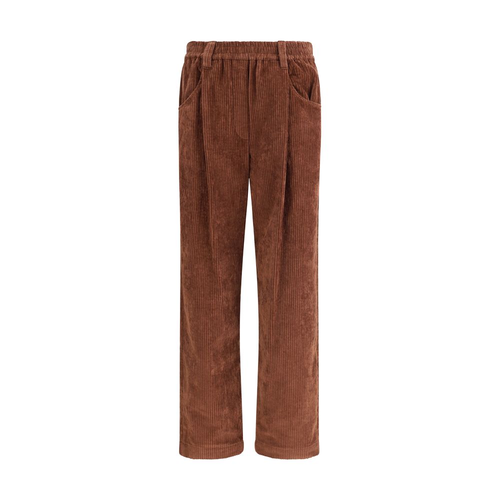 Brunello Cucinelli Velvet Pants - Luxurious Comfort and Style