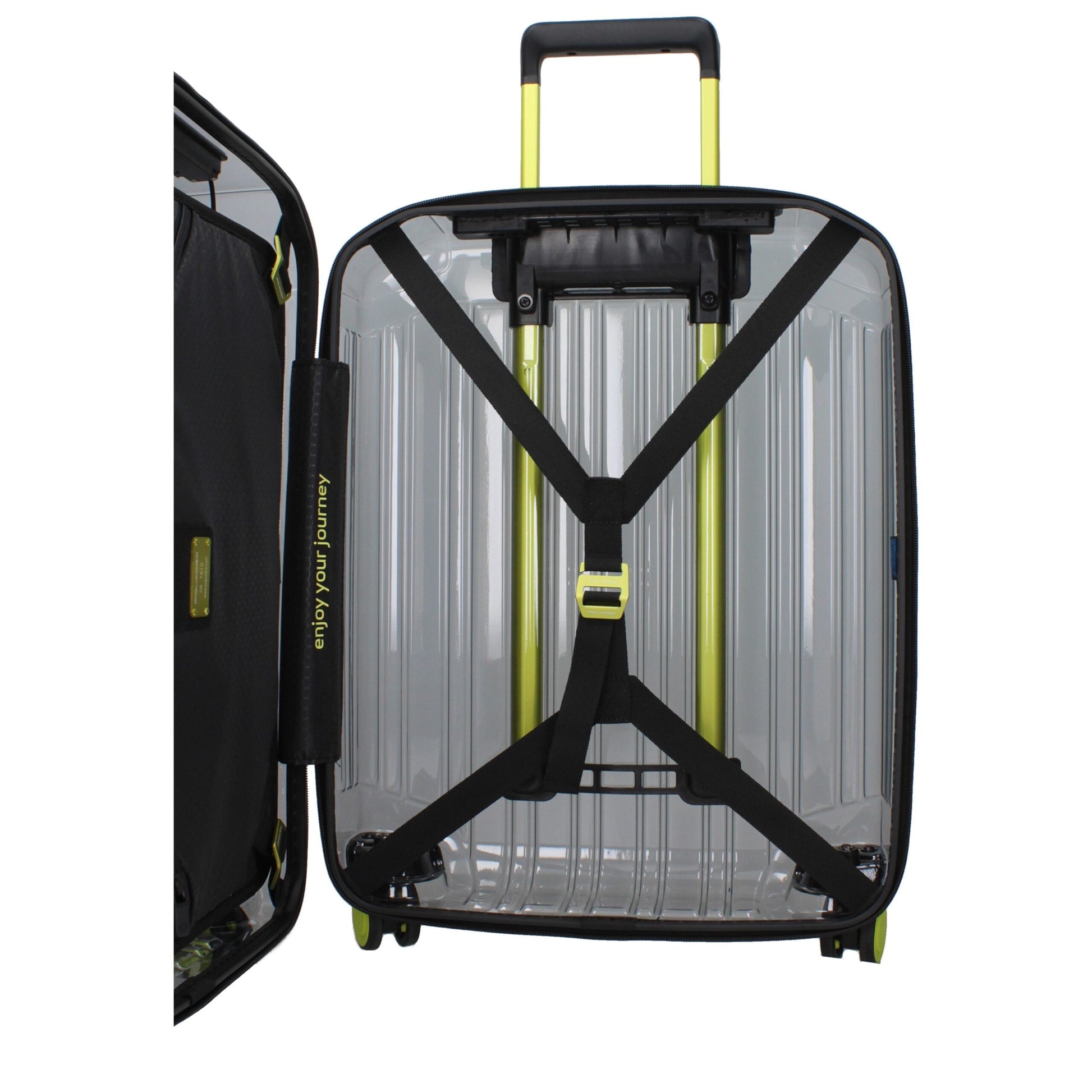 Piquadro Gray Polycarbonate Luggage - Elevate Your Travel Experience