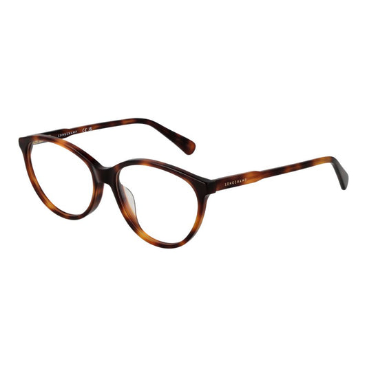 Longchamp Women’s Optical Glasses – Brown Cat Eye Frames, 53mm