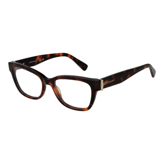 Longchamp Women’s Optical Frames – Brown Full-Rim Rectangle, 51mm
