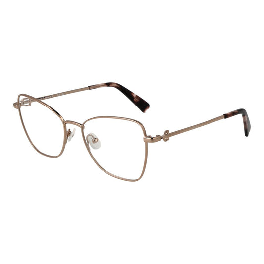 Longchamp Women's Optical Frames – Gold Butterfly Design, 52mm