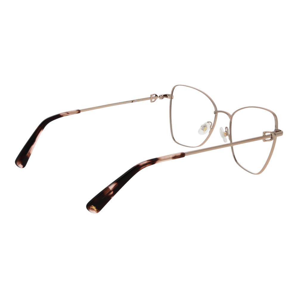 Longchamp Women's Optical Frames – Gold Butterfly Design, 52mm