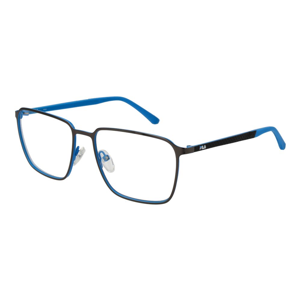 Fila Men's Gunmetal Optical Frames – Square Full-Rim Design