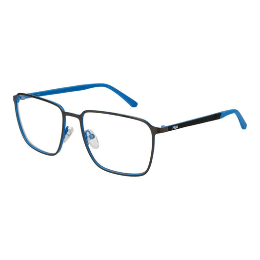 Fila Men's Gunmetal Optical Frames – Square Full-Rim Design