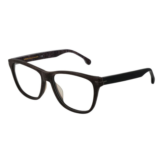 Lozza Brown Men’s Optical Glasses – Full-Rim Rectangle Frame