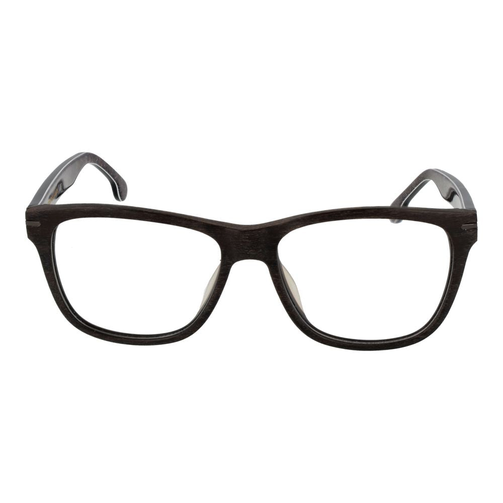 Lozza Brown Men’s Optical Glasses – Full-Rim Rectangle Frame
