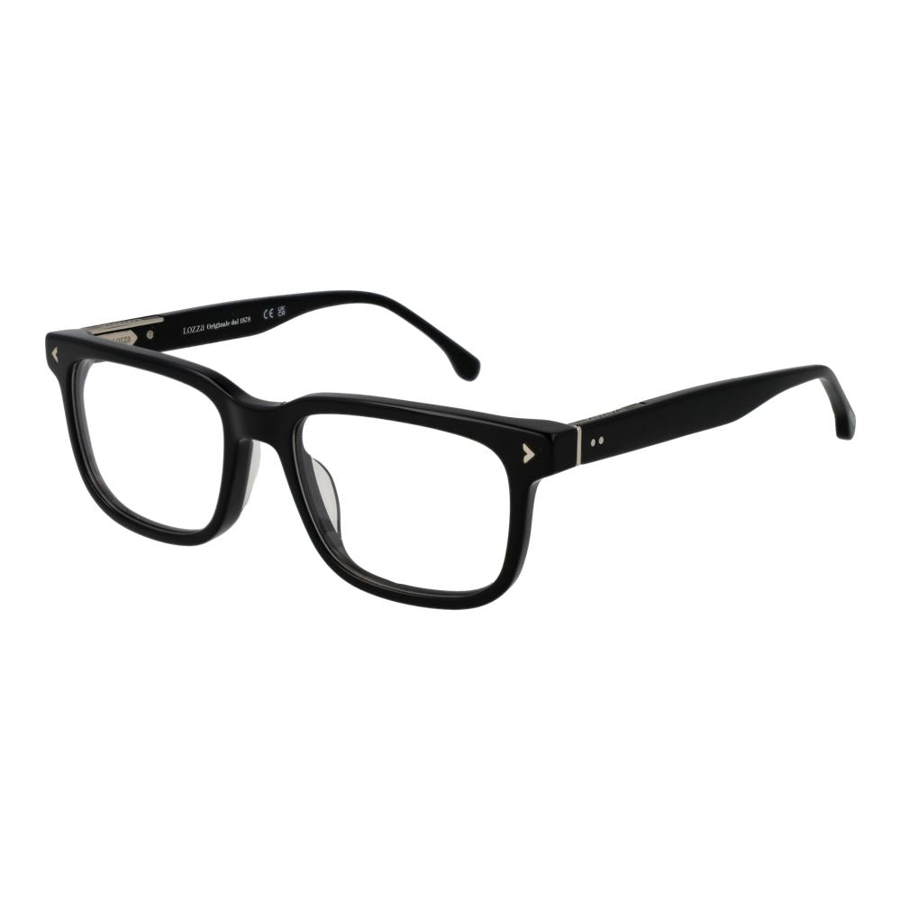 Lozza Black Men’s Optical Frames – Rectangle Full-Rim, 54mm