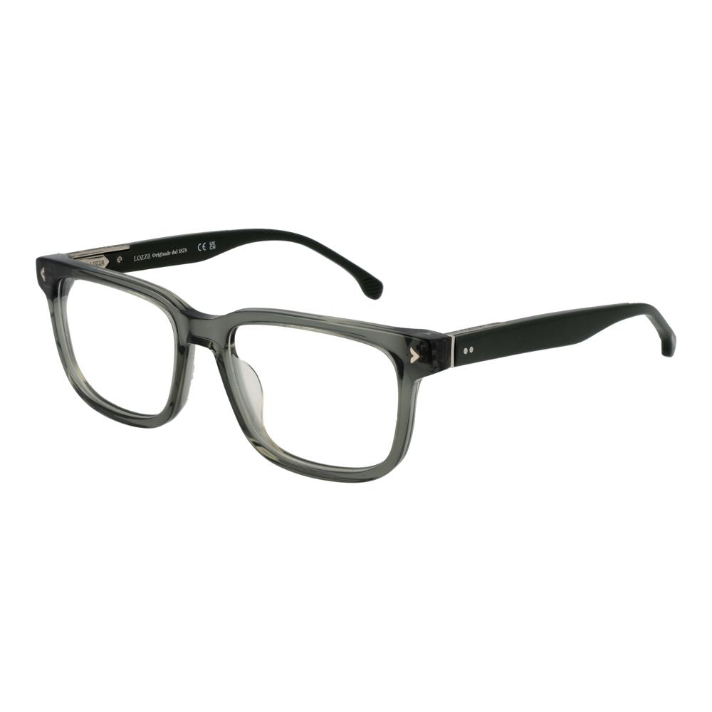 Lozza Grey Men’s Optical Frames – Rectangle Full-Rim Design