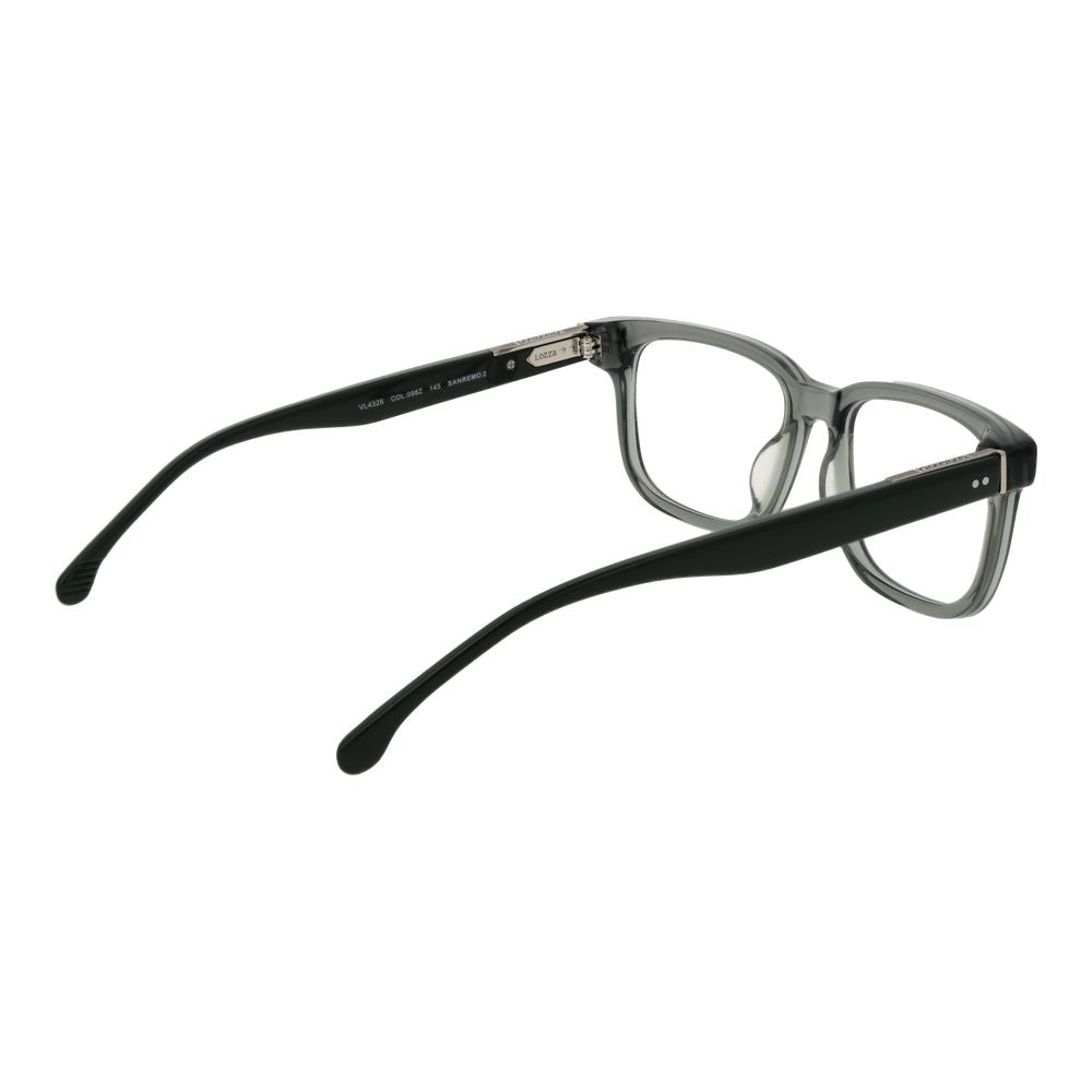 Lozza Grey Men’s Optical Frames – Rectangle Full-Rim Design