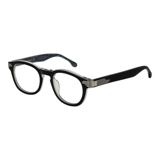 Lozza Black Unisex Optical Frames – Panto Style Demo Lenses
