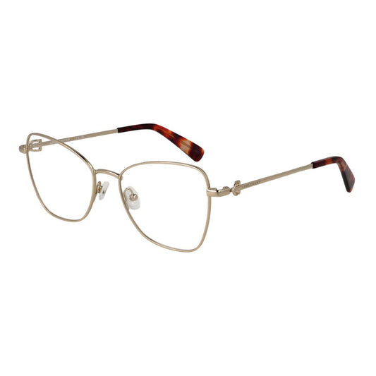 Longchamp Women’s Optical Glasses – Gold Full-Rim Frame, 52mm